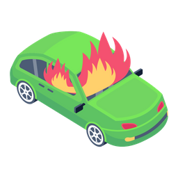 Car Fire  Icon