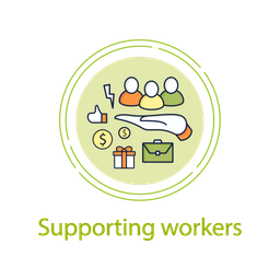 Supporting Workers  Icon