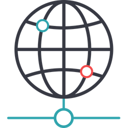 Globales Netzwerk  Symbol