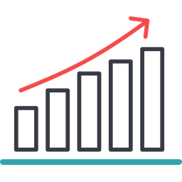 Graph Rising  Icon