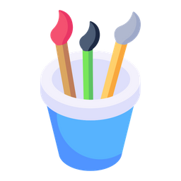 Brushes Pot  Icon