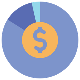 Financial Pie Chart  Icon