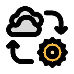 Cloudy Sunny Cycle  Icon