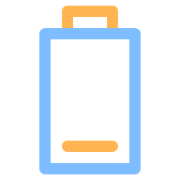 Niedriger Batteriestatus  Symbol