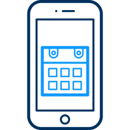Mobile Calendar  Icon