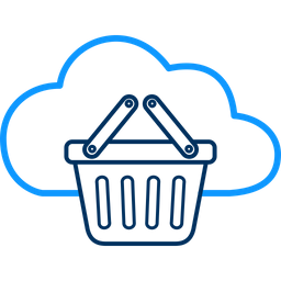 Cloud Basket  Icon