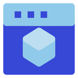 3 D Website  Icon