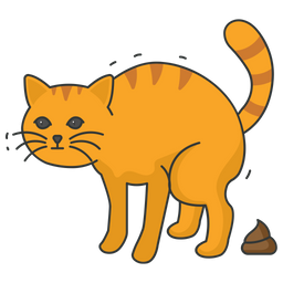 Cat Doing Poop  Icon