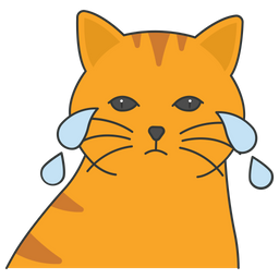 Katze weint  Symbol