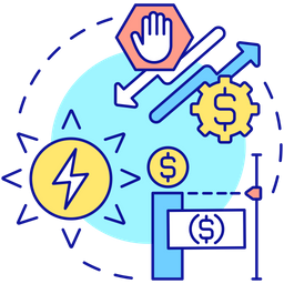 Fixed electricity rates  Icon