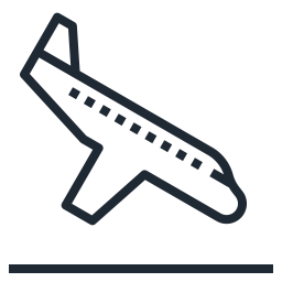 Airplane Landing  Icon