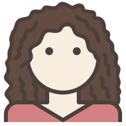 Curly Hair Woman  Icon