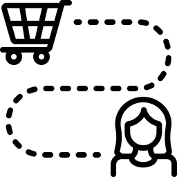 Kundenreisekarte  Symbol