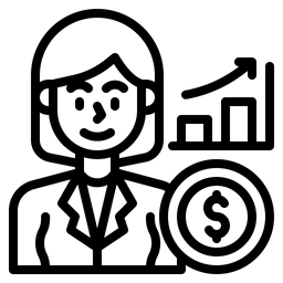 Weibliche Händlerin  Symbol