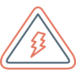 Elektrisches Gefahrenzeichen  Symbol