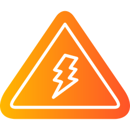 전기 위험 신호  아이콘