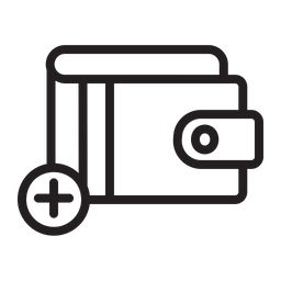 E-Wallet hinzufügen  Symbol