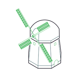 Windmühle  Symbol