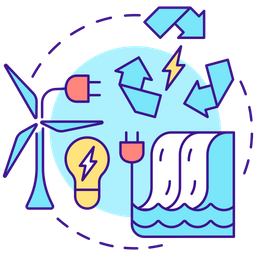 Integration of renewable energy  Icon