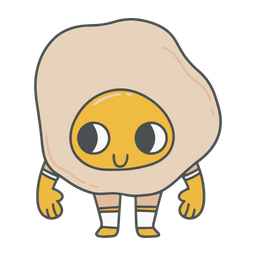 Cute Egg Egg Emoji Icon