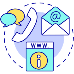 Accessible contact information  Icon