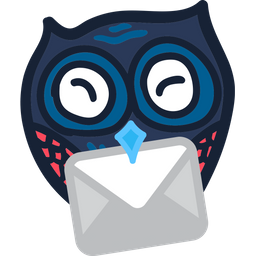 Owl Delivering Letter  Icon