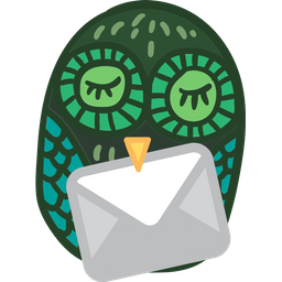 Owl Delivering Letter  Icon