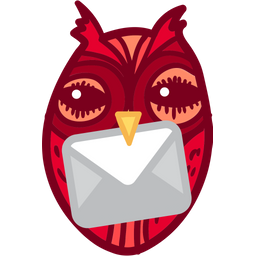 Owl Delivering Letter  Icon