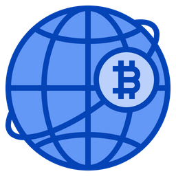 Globe Bitcoin  Icon