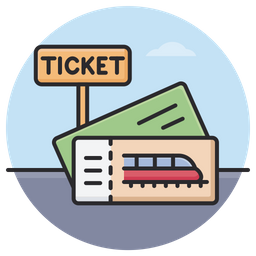 철도 티켓  아이콘