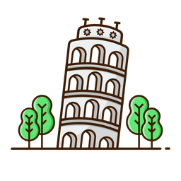 Leaning tower of pisa  Icon