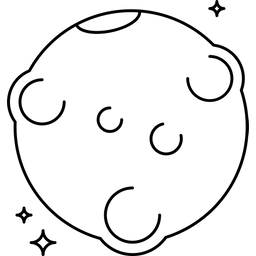 Mond Satellit  Symbol