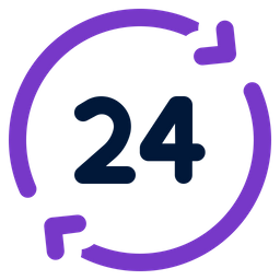 24 Stunden Service  Symbol