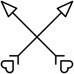 Gekreuzter Pfeil  Symbol