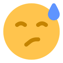 Annoyed Sweat  Icon