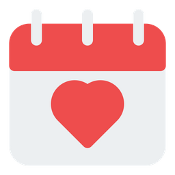 Calendar Heart  Icon