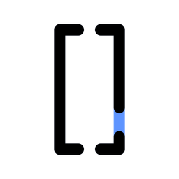 Brackets Curly  Icon