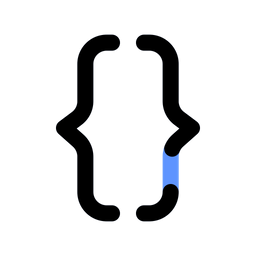 Brackets Curly  Icon