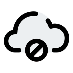 Cloud Block  Icon