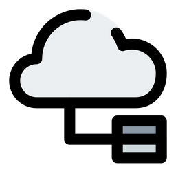 Cloud Database Tree  Icon