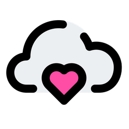 Cloud Heart  Icon