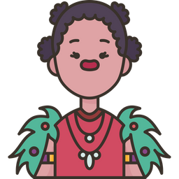 Papua Woman  Icon