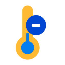 온도를 낮추다  아이콘