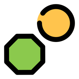 Círculo e octógono  Ícone