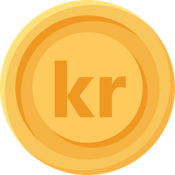 Denmark Krone Coin  Icon