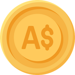 Moneda de dólar australiano  Icono
