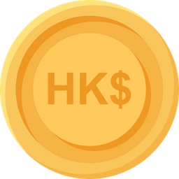 Moneda de dólares de hong kong  Icono