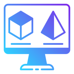 Online 3 D Shapes  Icon