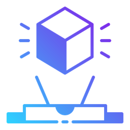 Cube Hologram  Icon