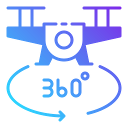 360 View Drone  Icon